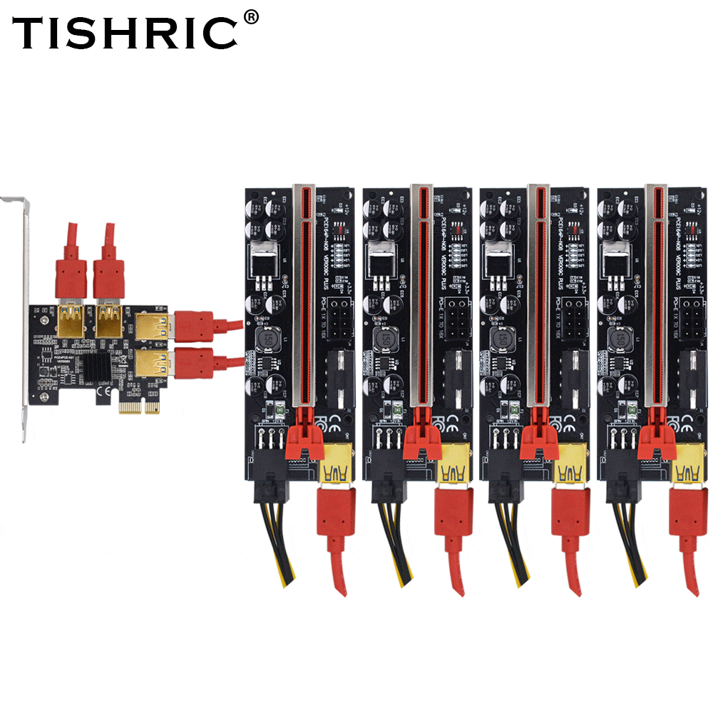 TISHRIC PCIE PCI-E  Ƽ ö̾  1  4 ..
